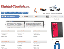 Tablet Screenshot of electrical-classifieds.com